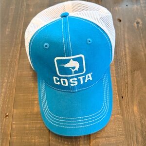 Costa Mesh Richardson Back Hat in Blue and White